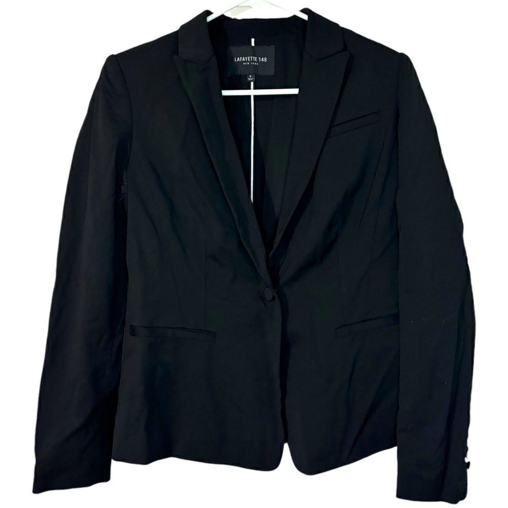 Lafayette 148 New York Virgin Wool Quiet Luxury Workwear Blazer Size 6